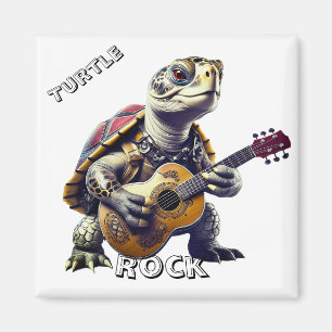 Tier Schildkröte Cartoon Karikatur Magnet