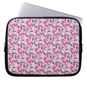 Tier-Silhouette-Tarnung Rosa Laptopschutzhülle