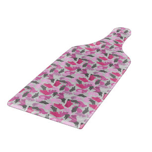 Tier-Silhouette-Tarnung Rosa Schneidebrett
