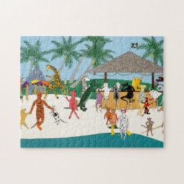 Tier-Strandparty 11x14 Puzzle