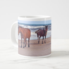 Tier-Tasse, wilde Pferde Jumbo-Tasse