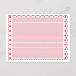 Tier überquert neues Leaf schöne Papier Stationäre Postkarte