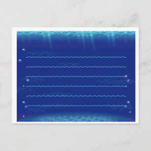 Tier überquert neues Leaf-Unterwasser-Stationär Postkarte