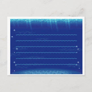 Tier überquert neues Leaf-Unterwasser-Stationär Postkarte