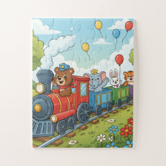 Tier Zug Abenteuer Puzzle