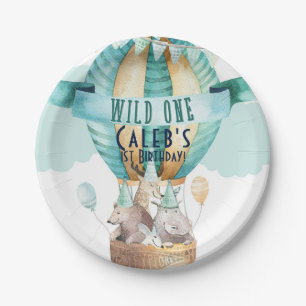 Tierabenteuer Watercolor Boho WILD ONE 1 1 Pappteller