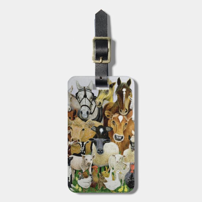 Tierallsorten Gepäckanhänger (Vorderseite vertikal)