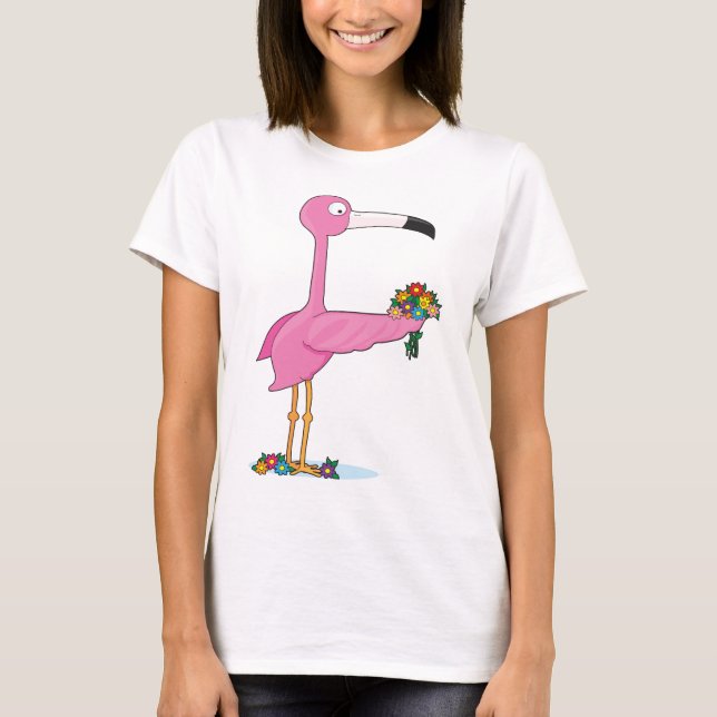 Tieralphabet-Flamingo T-Shirt (Vorderseite)