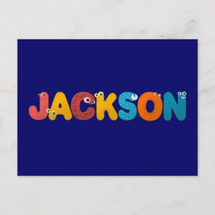 Tieralphabet Jackson Postkarte