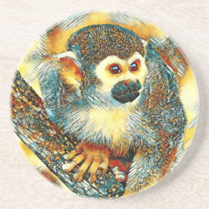 TierArt_Affe_001 Getränkeuntersetzer