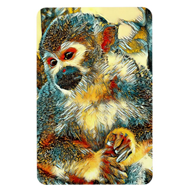 TierArt_Affe_003 Magnet (Vertikal)