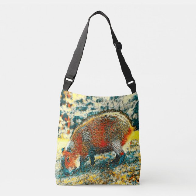 TierArt_Capybara_001 Tragetaschen Mit Langen Trägern (Vorderseite)