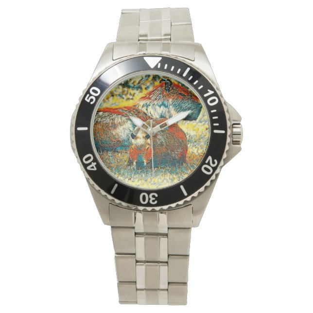 TierArt_Capybara_004 Armbanduhr (Vorderseite)