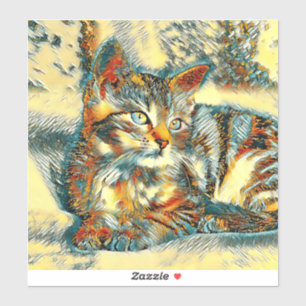TierArt_Cat_015 Aufkleber
