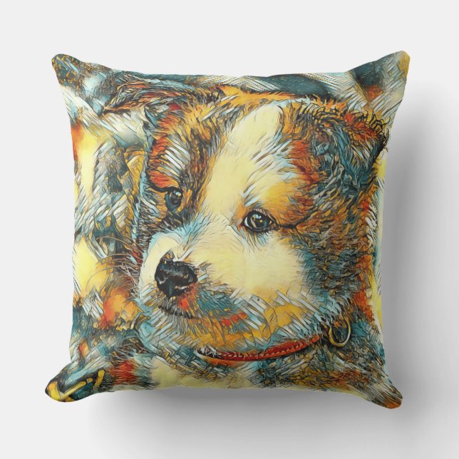 TierArt_Dog_20170802_by_JAMColors Kissen (Vorderseite)