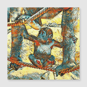 TierArt_Gorilla_006 Magnetkarte