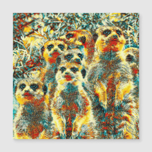 TierArt_Meerkat_001 Magnetkarte