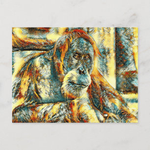 TierArt_OrangUtan_018 Postkarte