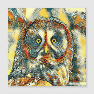 TierArt_Owl_003 Magnetkarte