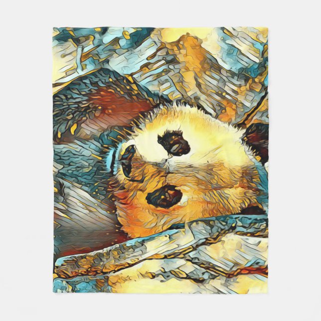 TierArt_Panda_002 Fleecedecke (Vorderseite)