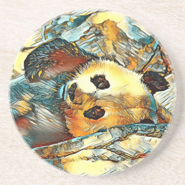 TierArt_Panda_002 Getränkeuntersetzer (Vorne)
