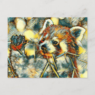 TierArt_RedPanda_001 Postkarte