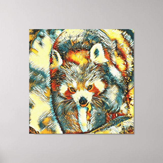 TierArt_RedPanda_002 Leinwanddruck (Vorderseite)