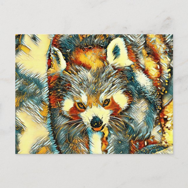 TierArt_RedPanda_002 Postkarte (Vorderseite)