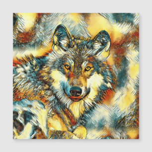 TierArt_Wolf_001 Magnetkarte