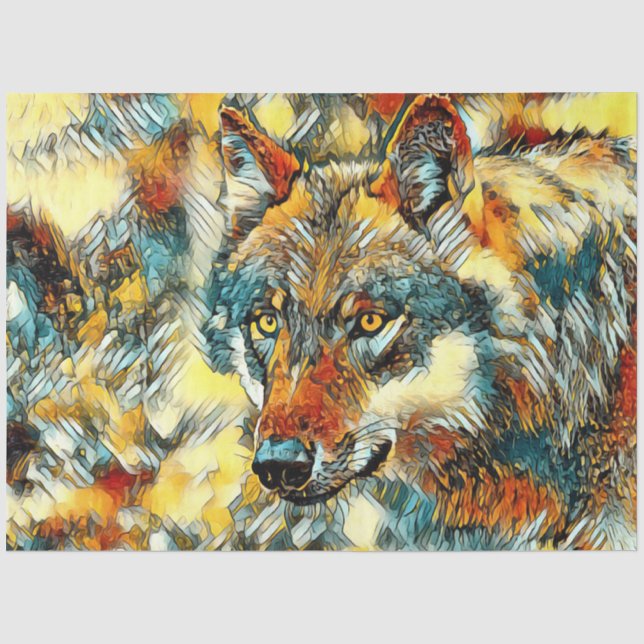 TierArt_Wolf_20170605_by_JAMColors Seidenpapier (Vorderseite)