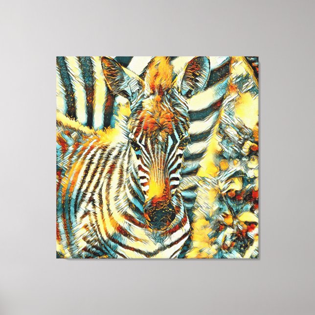 TierArt_Zebra_002 Leinwanddruck (Vorderseite)