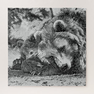 TierArtBW_Bear_002