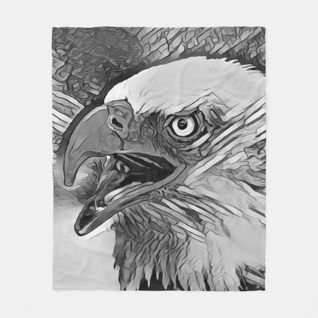 TierArtBW_Bird_002 Fleecedecke (Vorderseite)