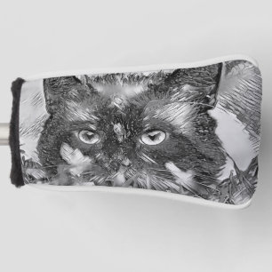 TierArtBW_Cat_003 Golf Headcover