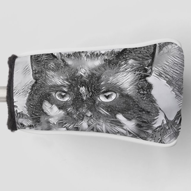 TierArtBW_Cat_003 Golf Headcover (Vorderseite)