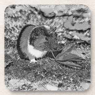 TierArtBW_GuineaPig_001 Getränkeuntersetzer