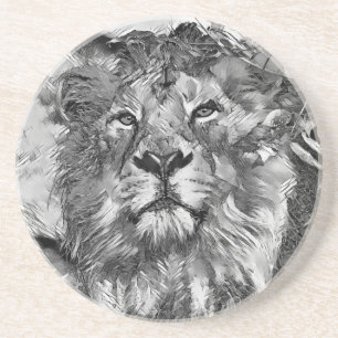 TierArtBW_Lion_003 Getränkeuntersetzer