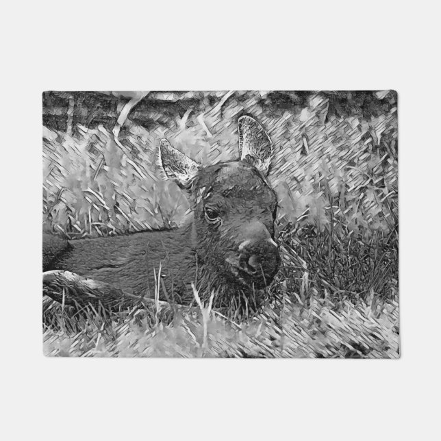 TierArtBW_Moose_001 Fußmatte (Vorderseite)