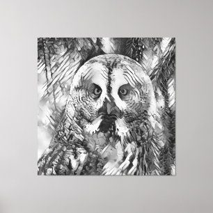 TierArtBW_Owl_001 Leinwanddruck