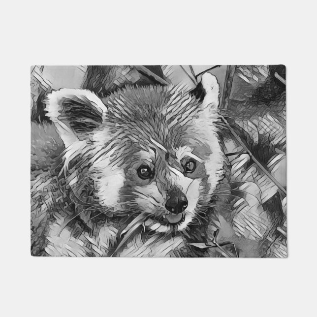 TierArtBW_RedPanda_003 Fußmatte (Vorderseite)