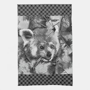 TierArtBW_RedPanda_003 Geschirrtuch
