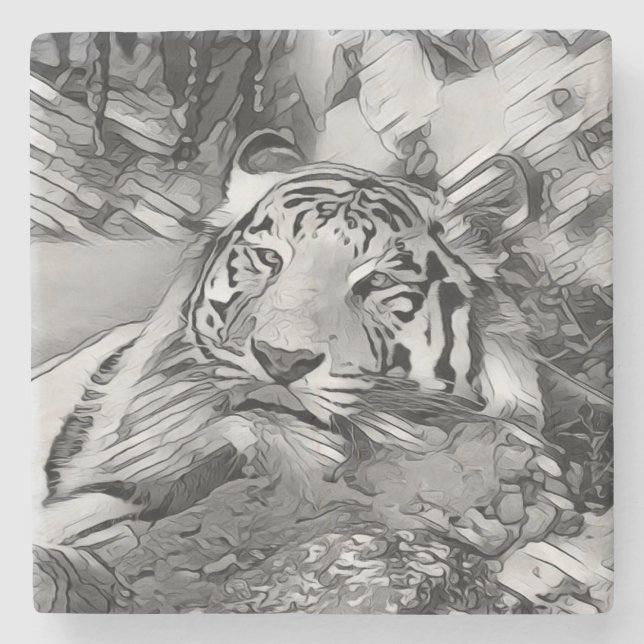TierArtBW_Tiger_002 Steinuntersetzer (Vorderseite)