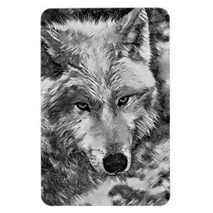 TierArtBW_Wolf_002 Magnet