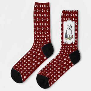 Tierarzt Alt Englisch Schafhund Grau 1 Niedlicher Socken