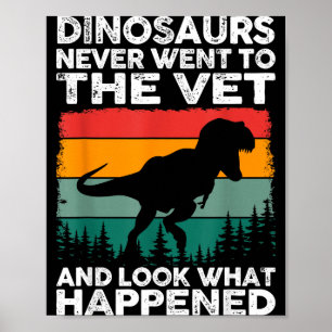 Tierarzt Dinosaurier Lustiger Tierarzt Leben Tierr Poster