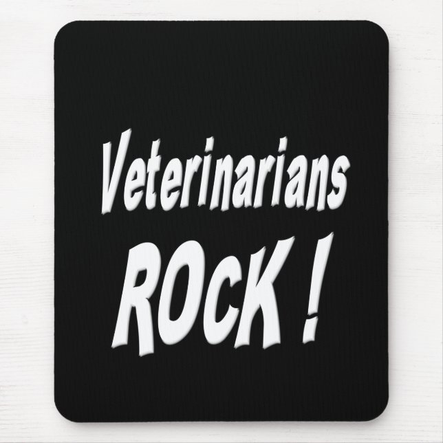 Tierarzt-Felsen! Mousepad (Vorne)