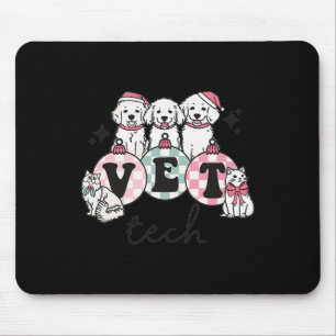 Tierarzt für Weihnachtswesen Tierspezialist Mousepad