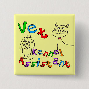 Tierarzt-Hundehütten-behilfliche T - Shirts und Button