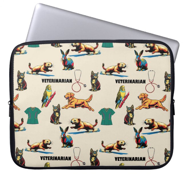 Tierarzt  laptopschutzhülle (Vorderseite)
