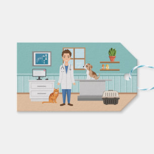 Tierarzt Mann Tierklinik Tierkrankenhaus Geschenkanhänger
